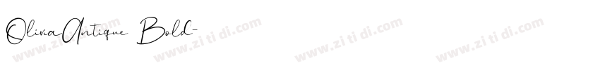OliviaAntique Bold字体转换
